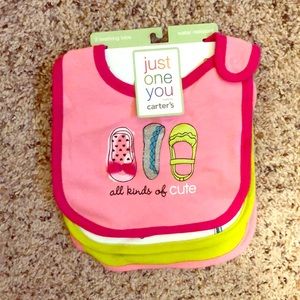 Carters Bib 3 pack- Girls